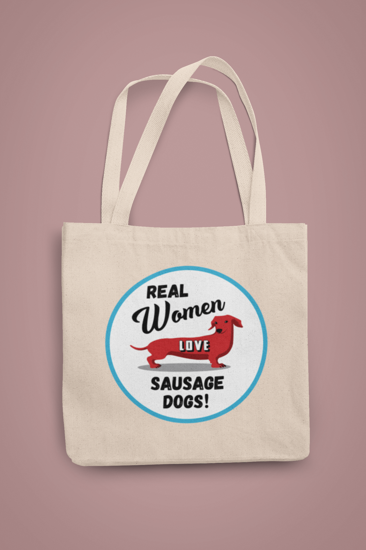 Real Women Love Sausage Dogs | Organic Shopping Bag