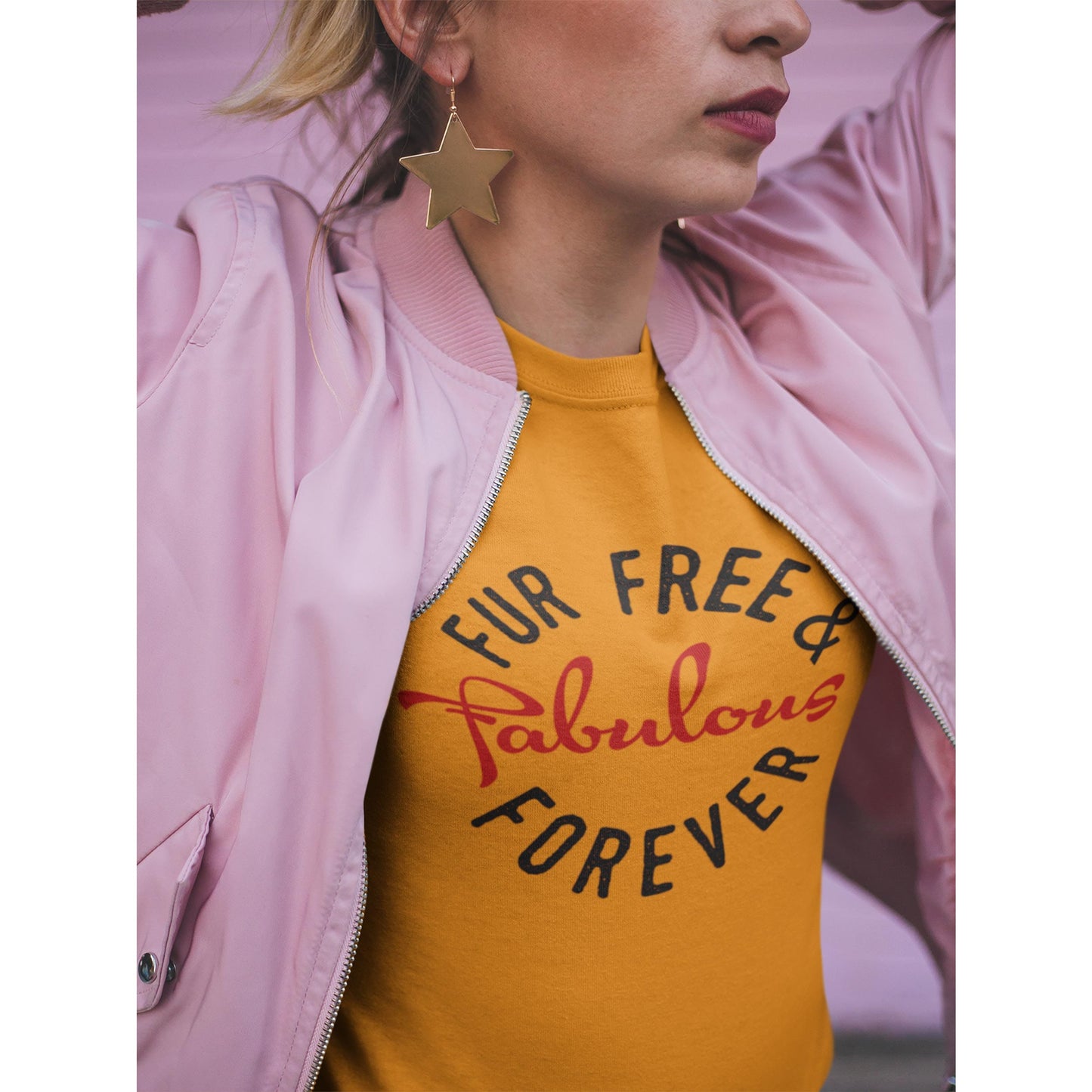 Fur Free & Fabulous Women's T-shirt T-shirt by DIRT & GLORY