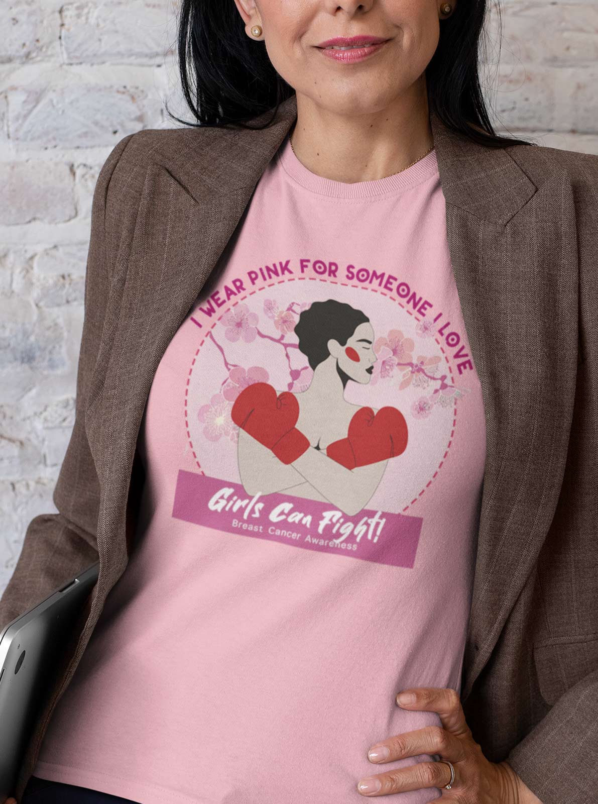 I wear pink for someone I love | Breast Cancer Awareness T-shirt