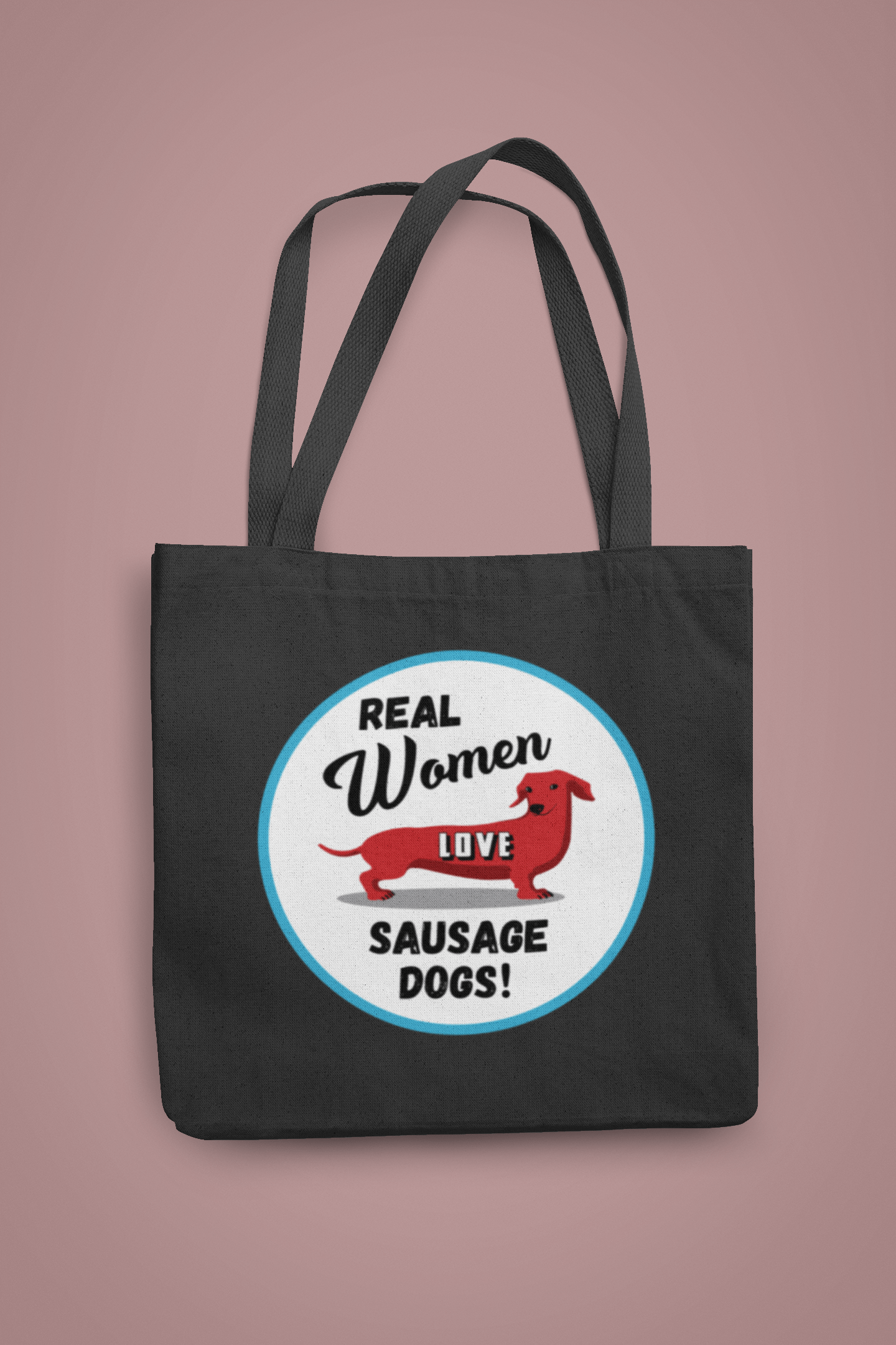 Real Women Love Sausage Dogs | Organic Shopping Bag
