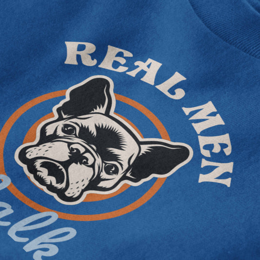 Real Men Walk French Bulldogs | Retro Tee