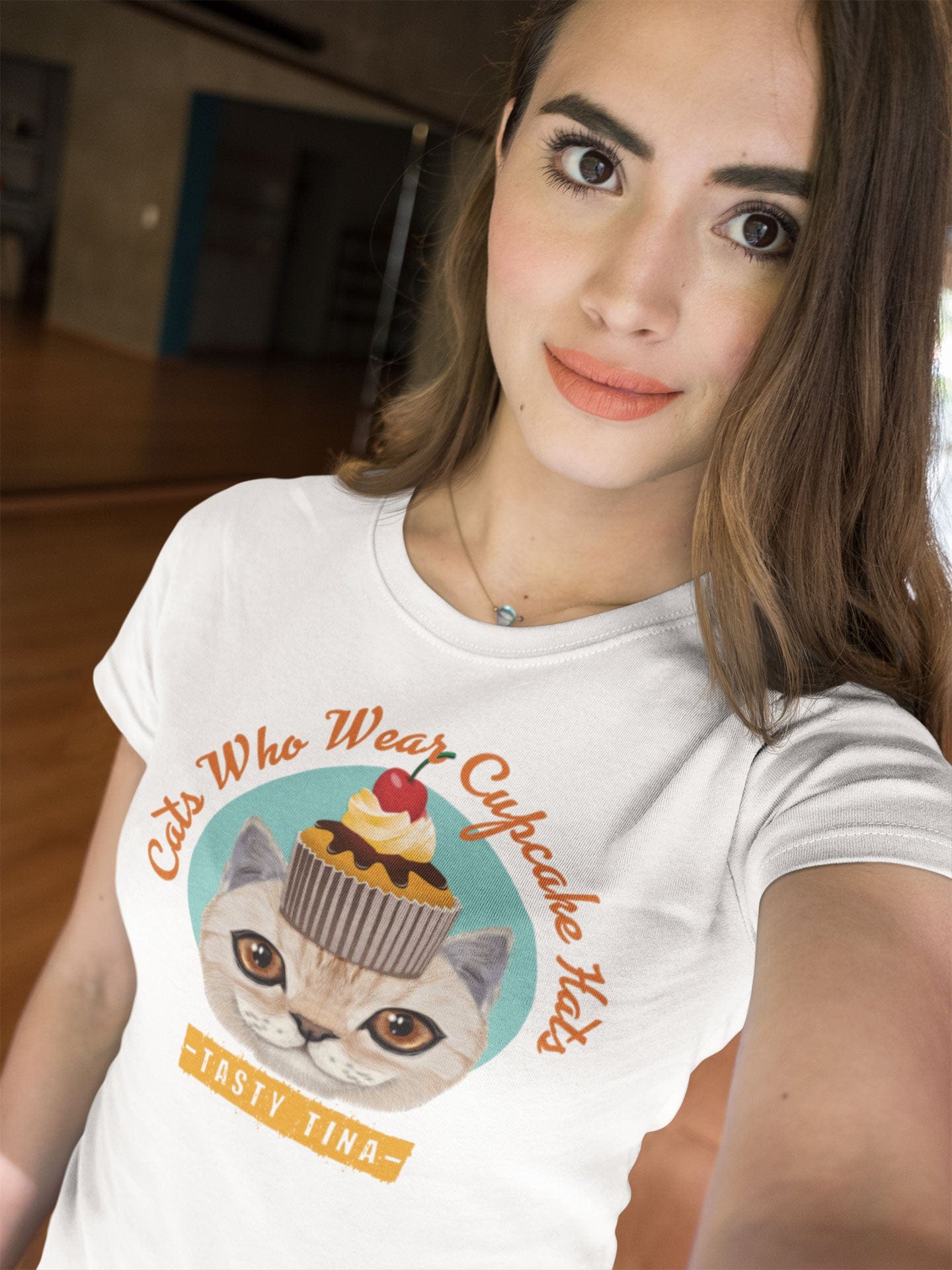 Tasty Tina - Cats who wear cupcake hats T-shirt by DIRT & GLORY